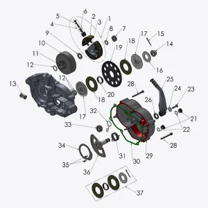 2025-CX50FWE-Clutch and Kickstart
