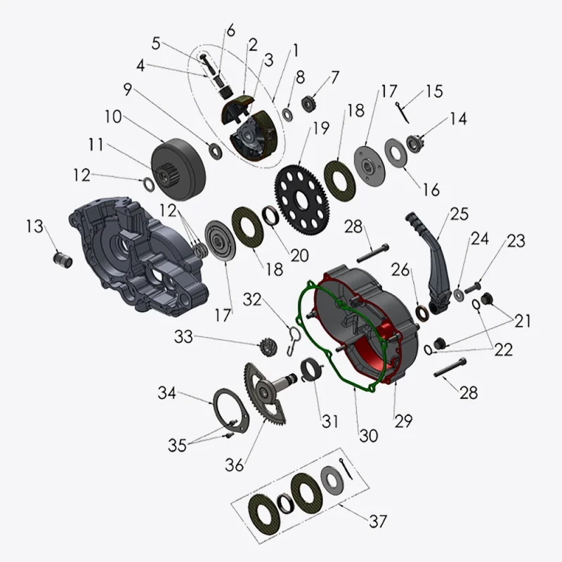 2025-CX50FWE-Clutch and Kickstart