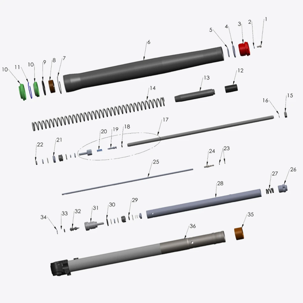 Fork - Leg Assembly- Brake Side