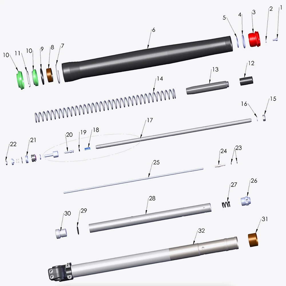 Fork – Leg Assembly- Non Brake Side