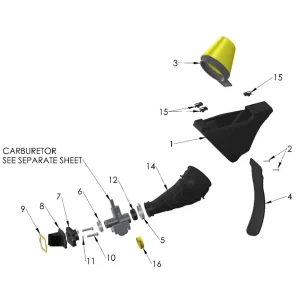 Cobra CX50JR - Airbox and Inlet System