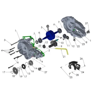 Cobra CX50JR - Engine – Bottom End and Transmission