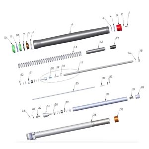 Cobra CX50JR - Fork – Leg Assembly – Brake Side