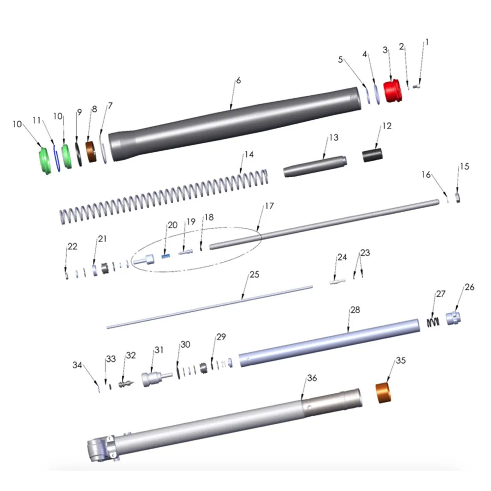 Fork – Leg Assembly – Brake Side