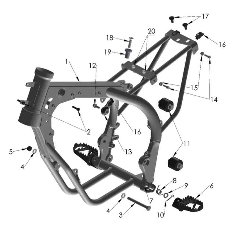 Cobra CX50JR - Frame – Mounting Hardware I