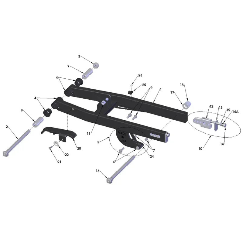 Cobra CX50SR - Swingarm